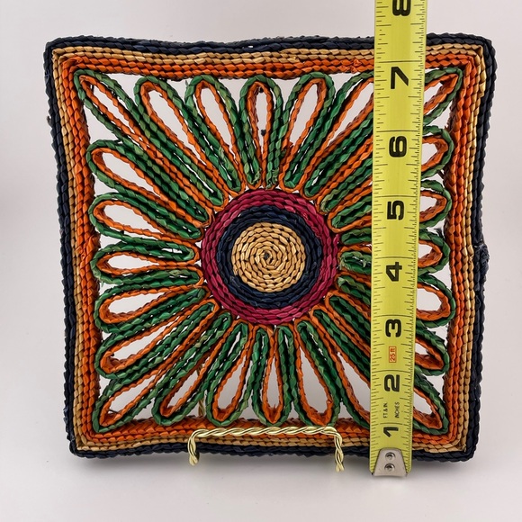 Vintage, Natural Raffia Straw Rattan Wicker Trivets, Manufacturer Unknown - Picture 6 of 6